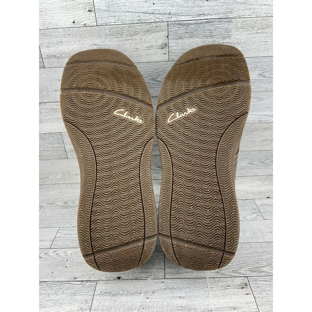 Clarks Collection Mens Grey Nubuck Slip On Loafers Size‎ 12 W Ultimate Comfort